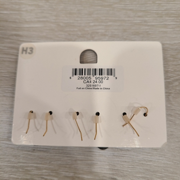 Etereo 3 Pack Cubic Zirconia Earings - Picture 2 of 2